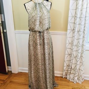 Vince Camuto snakeskin print maxi dress